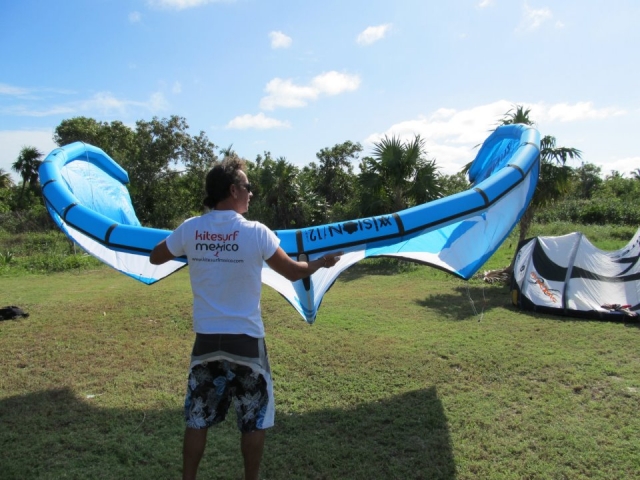 Vamos a hacer kitesurf